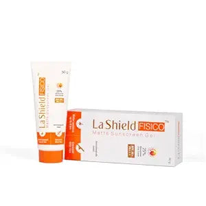 La Shield Fisico Matte SPF 50 PA+++ Sunscreen Gel | Water-Resistant & Paraben-Free