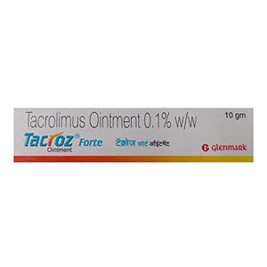 "Tacroz Forte Ointment 0.1% 10gm for Psoriasis Treatment"