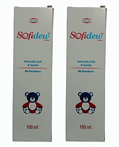 Sofidew Lotion 100ml – Parabens Free Baby Lotion for Sensitive Skin (Pack of 2)