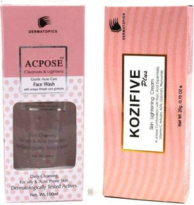 Acpose Acne Care Face Wash Kozifive Plus Cream (Pack of 2) - medeasysave