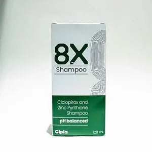 Cipla Pharma 8X Anti Dandruff Shampoo 120ml