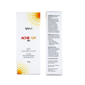 Acne-UV Sunscreen with Broad Spectrum UVA/UVB Protection | Oil Free & Water Resistant | Gel SPF 30 - medeasysave