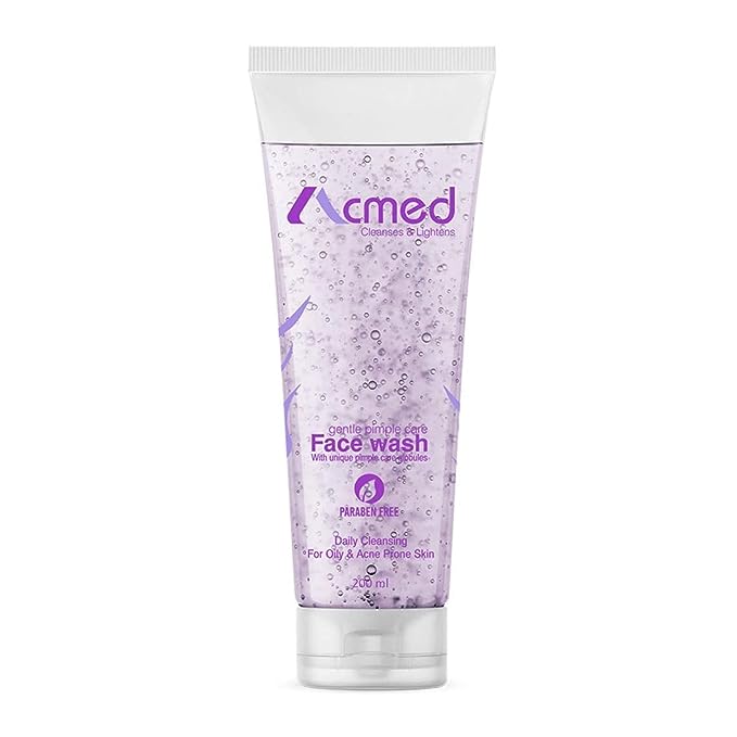 Acmed Pimple Care Face Wash for Acne Prone Skin (200grams) (Pack of 2) - medeasysave