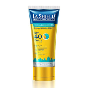 La Shield Expert Urban Protect Mineral Sunscreen Gel | UVA/UVB Protection | Paraben-Free | SPF 50