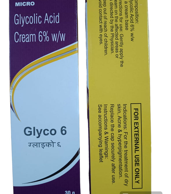 Glyco -6 Cream For All Type Skin Cream 30g Pack of 2 pcs