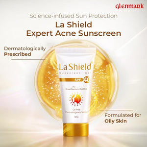 La Shield SPF 40 Sunscreen | Broad Spectrum UVA/UVB Protection Gel