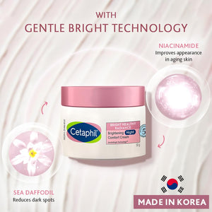 Cetaphil Brightening Night Comfort Cream - 50g jar