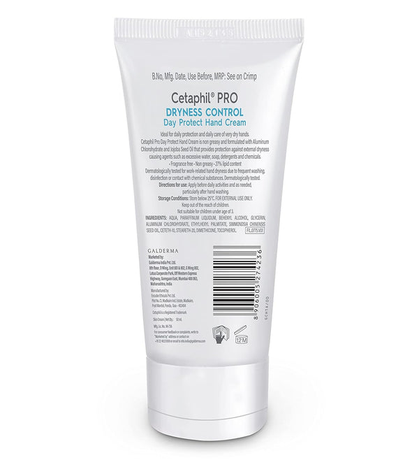 Cetaphil PRO Dryness Control Day Protect Hand Cream, 50ml - MedEasySave