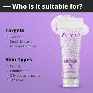 Acmed Pimple Care Face Wash for Acne Prone Skin (200grams) (Pack of 2) - medeasysave