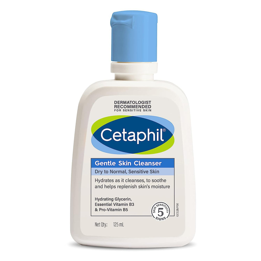 Cetaphil Face Wash Gentle Skin Cleanser for Dry to Normal, Sensitive Skin, 125 ml (Pack of 2) - medeasysave