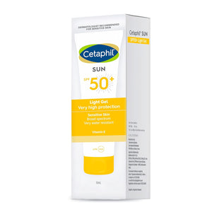 Cetaphil Sun SPF 50 Very High Protection Light Gel, White, 50 ml - MedEasySave