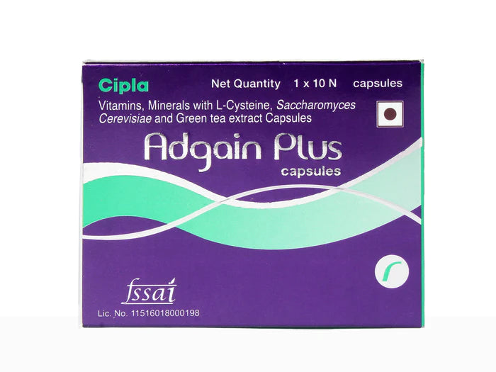 Adgain Plus 10 Cap (Pack of 2) - medeasysave