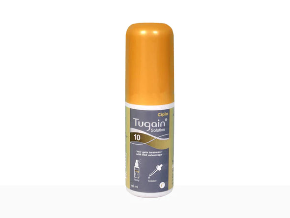 "Tugain Solution 10% 60ml Hair Solution Bottle"