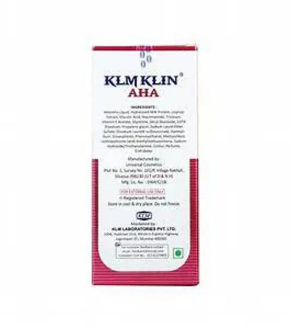 KLM KLIN AHA FACEWASH 100ML (Pack of 2) - medeasysave