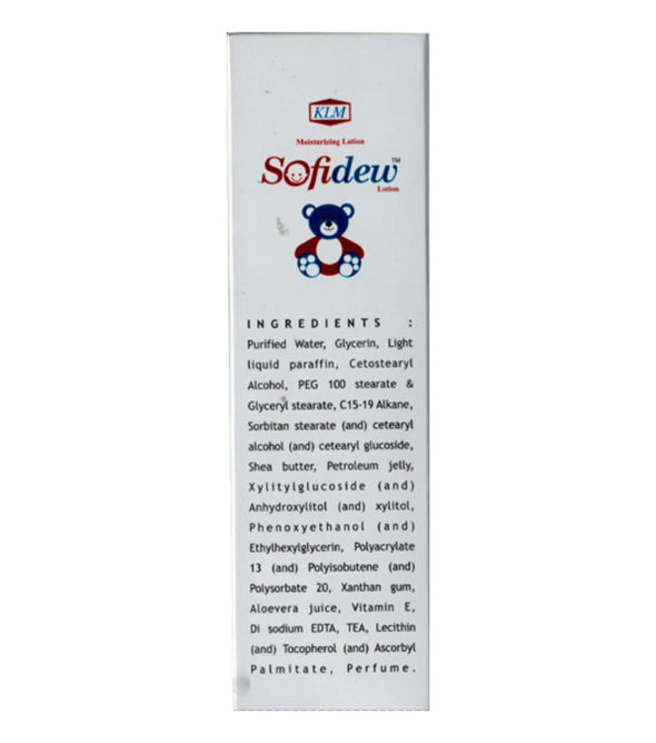 Sofidew Lotion 100ml – Parabens Free Baby Lotion for Sensitive Skin (Pack of 2)