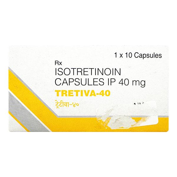 "Tretiva 40mg 10 Cap Pack of 2 Isotretinoin Capsules"