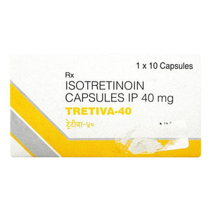 "Tretiva 40mg 10 Cap Pack of 2 Isotretinoin Capsules"