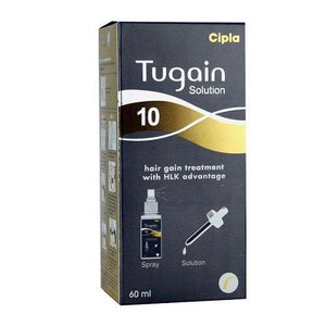 "Tugain Solution 10% 60ml Hair Solution Bottle"